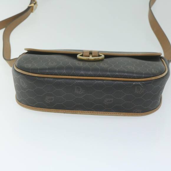 DIOR Honeycomb Canvas Shoulder Bag Pvc Black - Picture 5 of 16